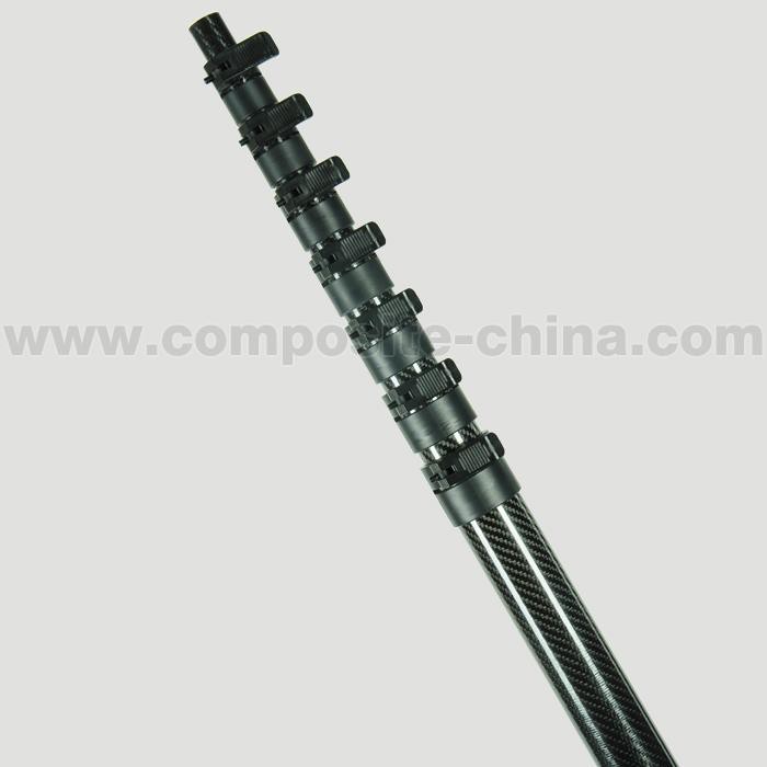 Горячая продажа углеродного волокна телескопической полюс из Китая